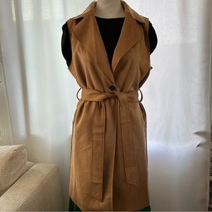 Love Tree Faux Suede Vest